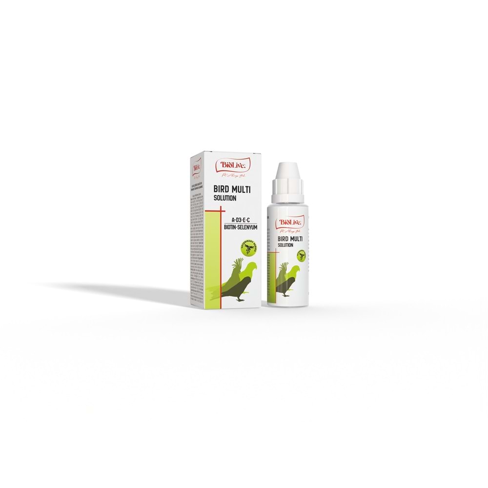 Biolive ADEC Kuşlar İçin Multivitamin 50ml