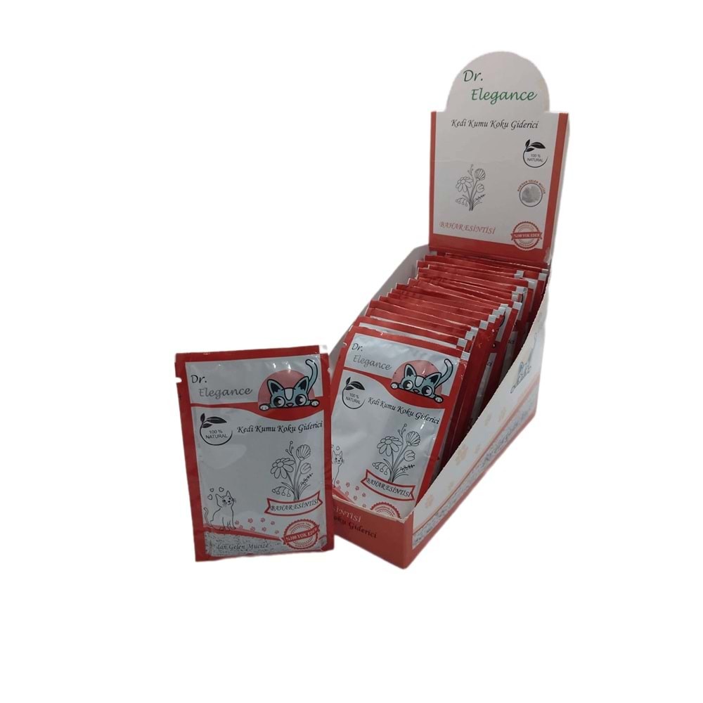 DR.ELEGANCE KEDİ KUMU KOKU GİDERİCİ BAHAR ESİNTİSİ - 25 GR