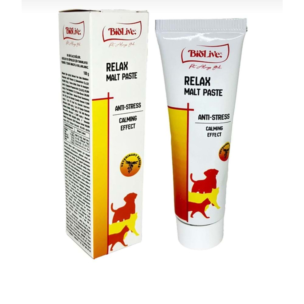 Biolive Relax Kediler İçin Paste 100gr