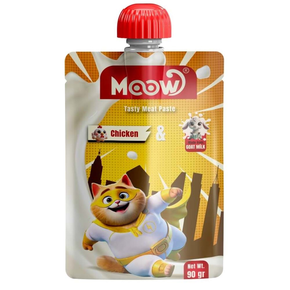 Moow [25] TazeTavuklu&Keçi Sütlü Kedi EtEzmesi 90gr