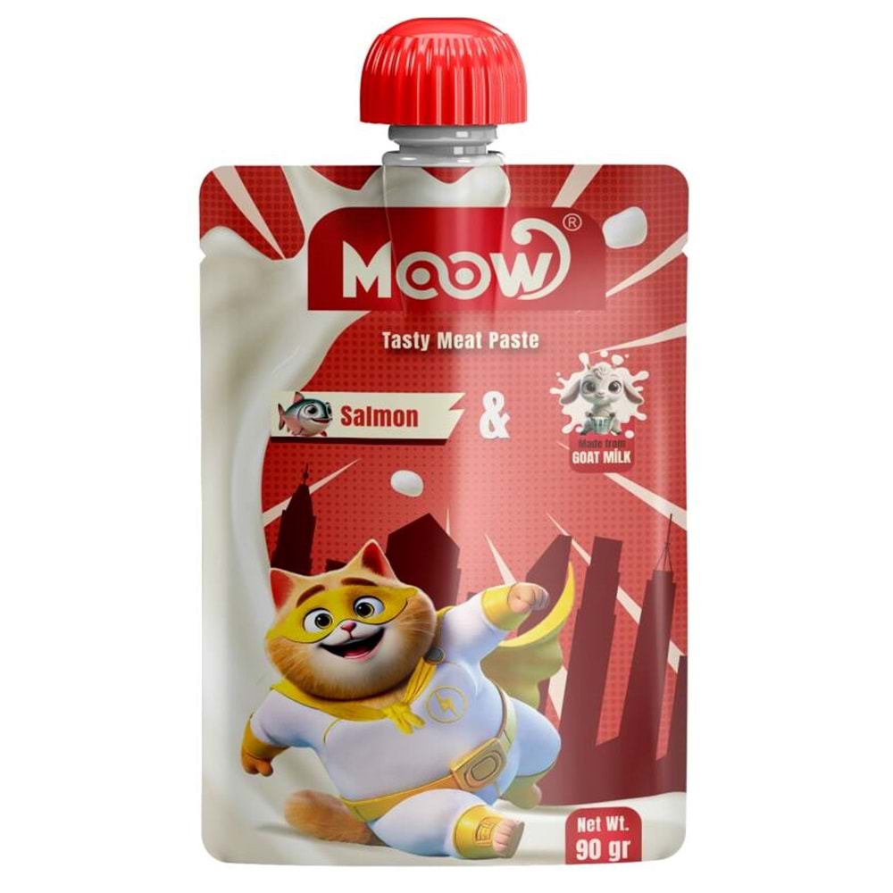 Moow [28] TazeSomonlu&Keçi Sütlü Kedi EtEzmesi 90gr